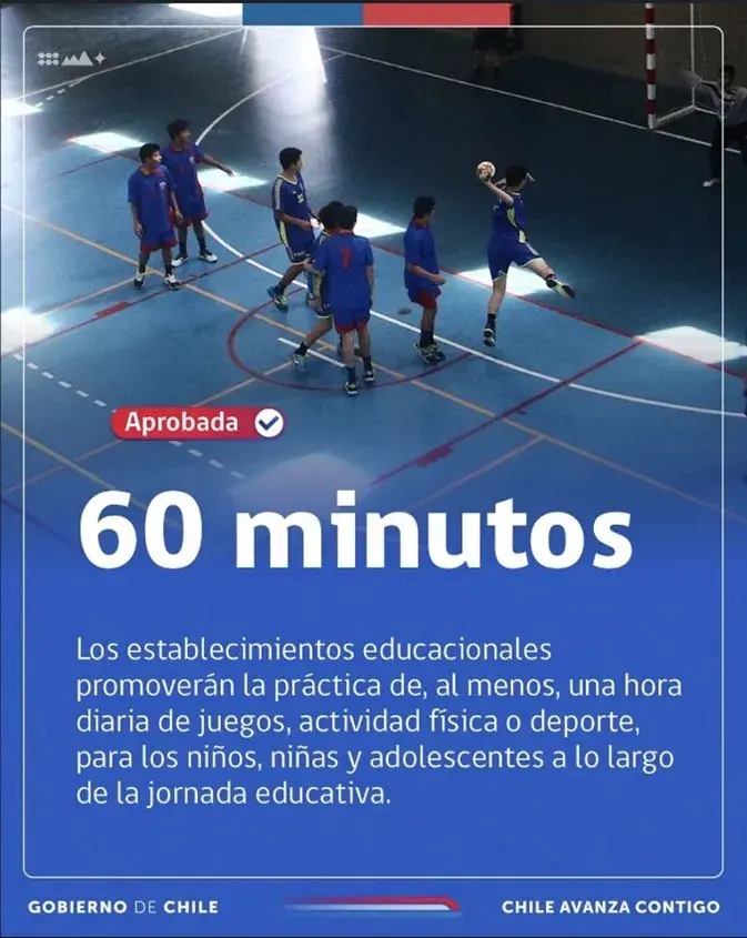 Ley de 60 minutos de actividad física en las escuelas chilenas
