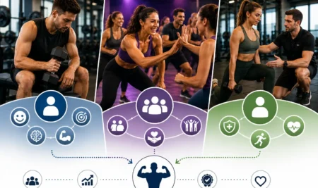 ¿Solo, en grupo o con entrenador? Qué revela un estudio con más de 800 usuarios sobre los perfiles motivacionales en el gimnasio.
