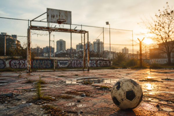 cancha abandonada