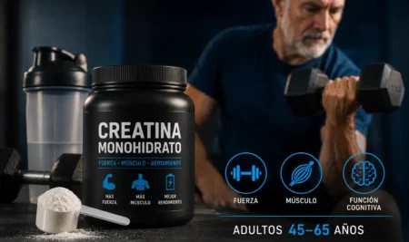 Creatina a partir de los 45 años: ¿mejora realmente la función cognitiva además de la fuerza muscular?