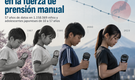 La fuerza de prensión manual a través de generaciones